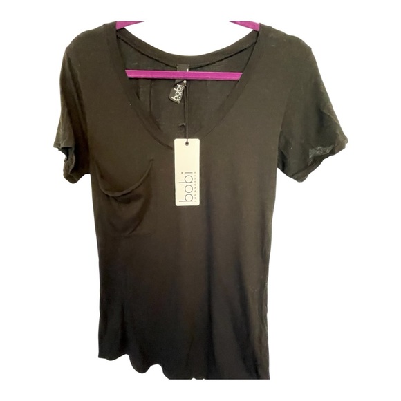 Bobi Black Fitted Short Sleeve Tee - Picture 2 of 4
